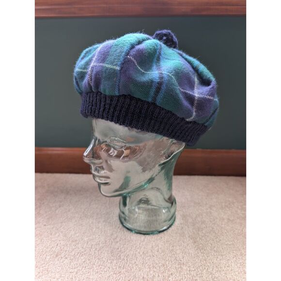 Ingles Buchan 100% Wool Douglas Tartan Tam Scotland Hat - Picture 2 of 6